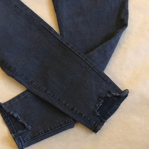 ♦️Sz7 StreetWear Society Black | Skinny High Rise Jeans - Picture 12 of 14